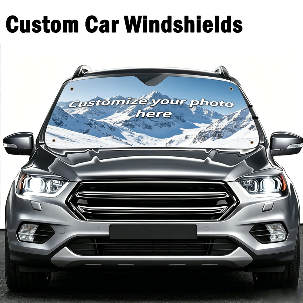 Car Accessories Gifts - Pare-soleil de voiture personnalisé avec votre